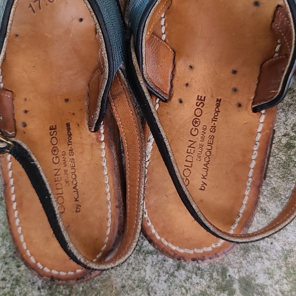 Rare Golden Goose by K. Jacques St-Tropaz T strap leather sandals. Sz 40… - Picture 5 of 16